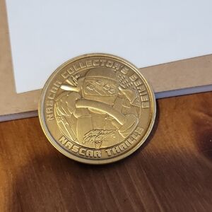 Nascar Gold Collector's Coin - Metallic Racing Emblem Nascar Thrills